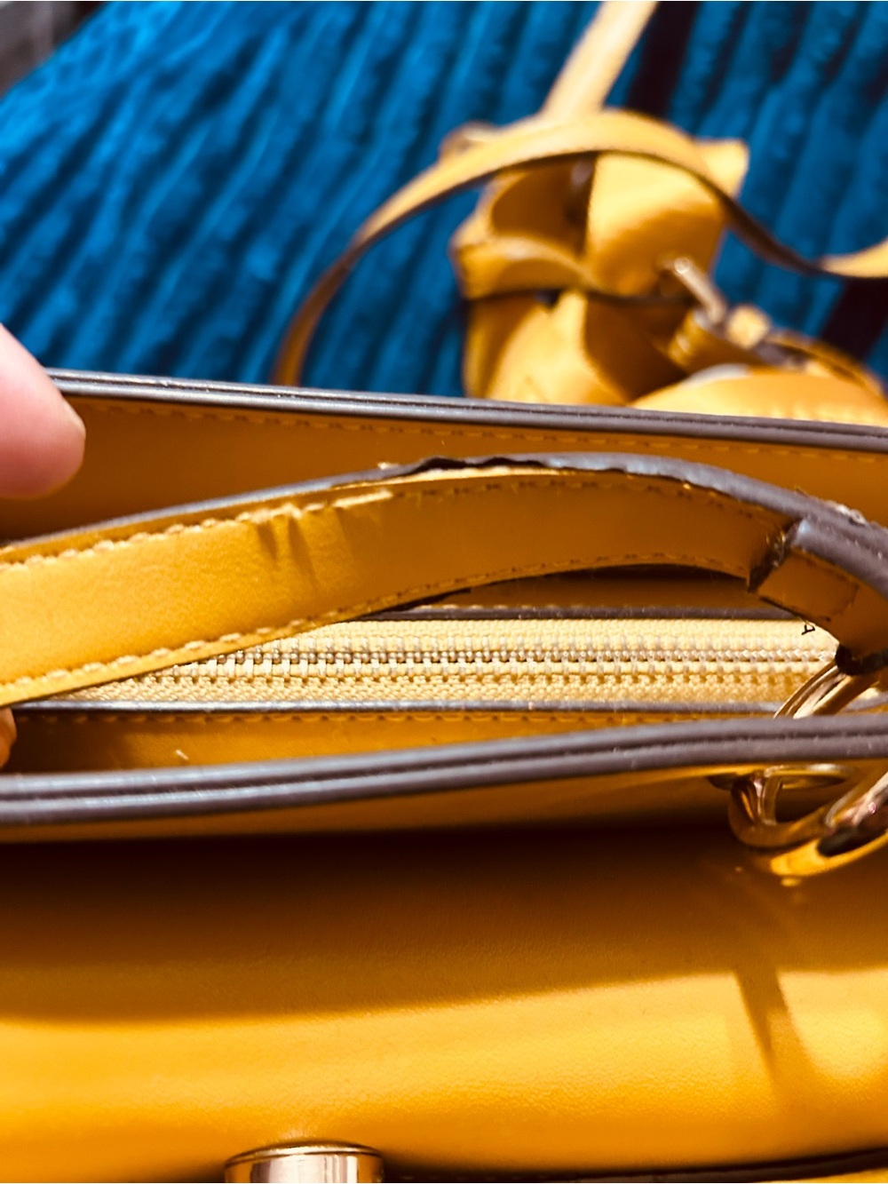 Steve Madden Bevelyn Crossbody Satchel- MERIGOLD - Picture 7 of 14